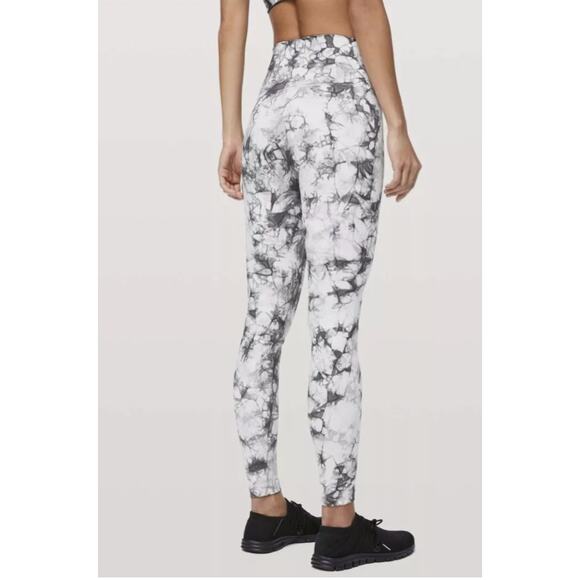 Lululemon Wunder Under High Rise Tight Dual Shibori Baltic Gray Antique White 8 - Picture 2 of 7